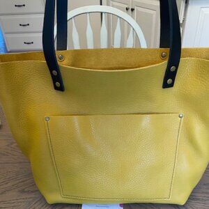 Portland Leather Pomelo Large Leather Tote Bag Classic Brand New